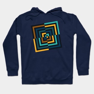 Angled Lines - Gold And Blue Edition Hoodie